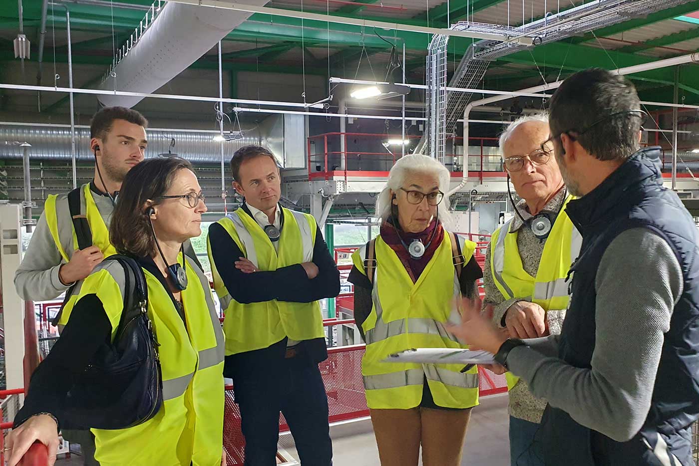 visite usine avec les bénévoles