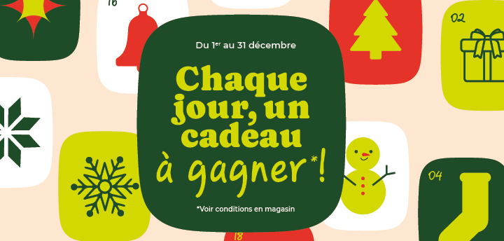 Le calendrier de l'avent, chaque jour un cadeau à gagner !