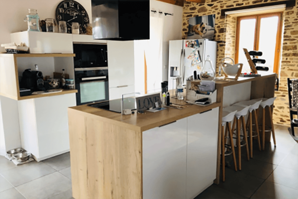 Cuisine équipée scandinave, une cuisine réalisée par SoCoo'c Biganos