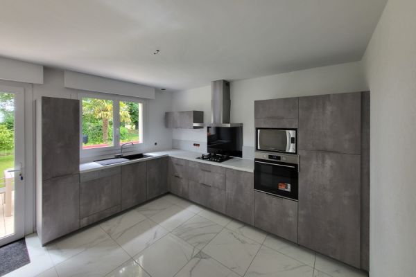 L'effet béton, la grande tendance !, une cuisine réalisée par SoCoo'c Pontivy