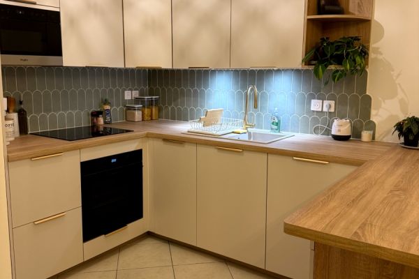   Rénovation complète Cuisine ouverte en U, une cuisine réalisée par SoCoo'c Marseille Cantini