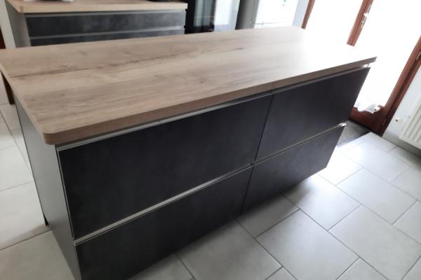Cuisine effet béton, une cuisine réalisée par SoCoo'c Châteauroux