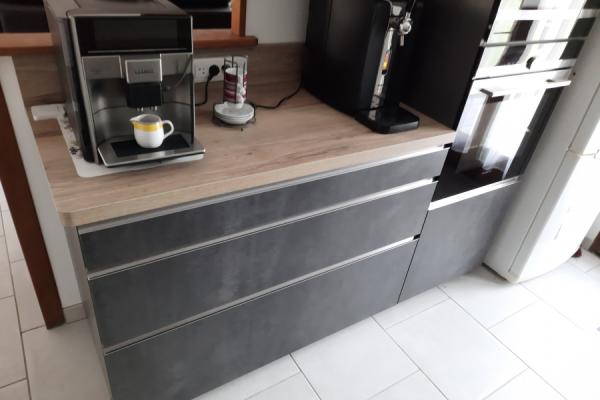Cuisine effet béton, une cuisine réalisée par SoCoo'c Châteauroux