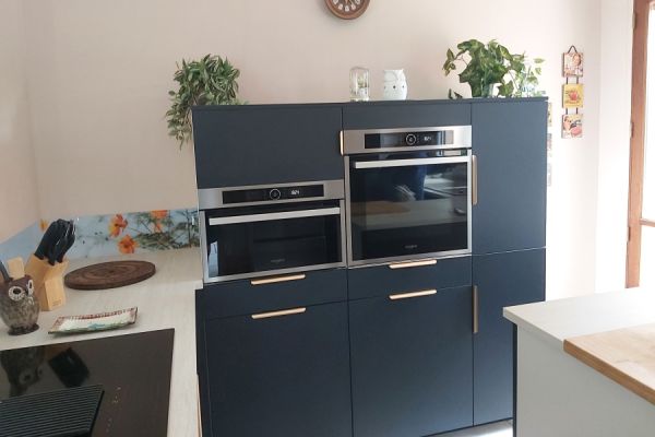 Cuisine bleu nocturne , une cuisine réalisée par SoCoo'c Osny