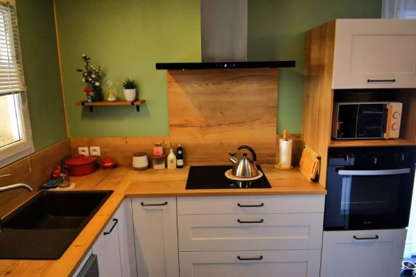 Cuisine en L Anne et Erick, une cuisine réalisée par SoCoo'c Macon