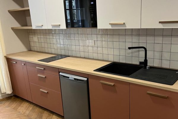 Terracotta poignée Bronze et Chamois, une cuisine réalisée par SoCoo'c Clermont Riom