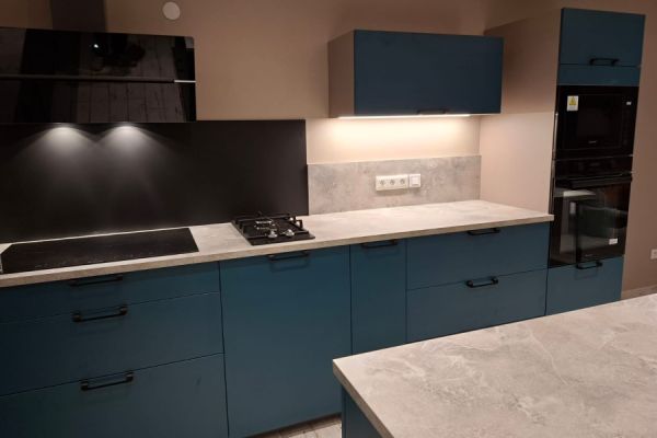 CUISINE BLEU PAON, une cuisine réalisée par SoCoo'c Challans