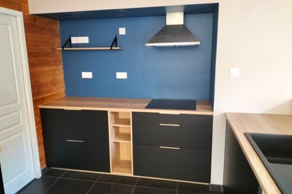 AMENAGEMENT D&#039;UNE CUISINE SOCOO&#039;C AVEC ILOT CENTRAL, une cuisine réalisée par SoCoo'c Les Herbiers