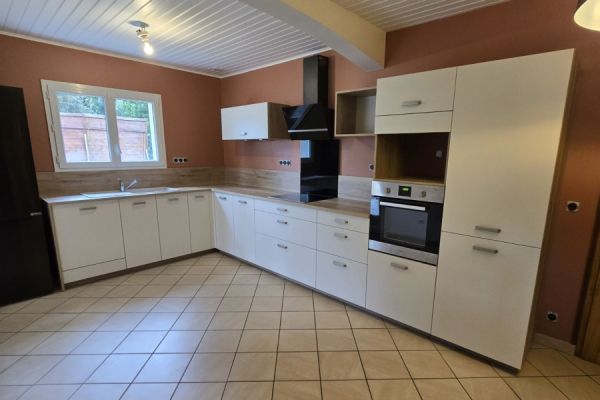 Cuisine lin et bois, une cuisine réalisée par SoCoo'c Saintes