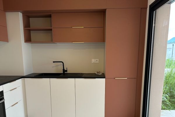 Cuisine en L , une cuisine réalisée par SoCoo'c Bastia