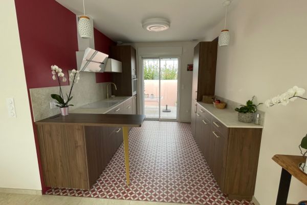 Cuisine cuve sous plan Mme M, une cuisine réalisée par SoCoo'c Challans