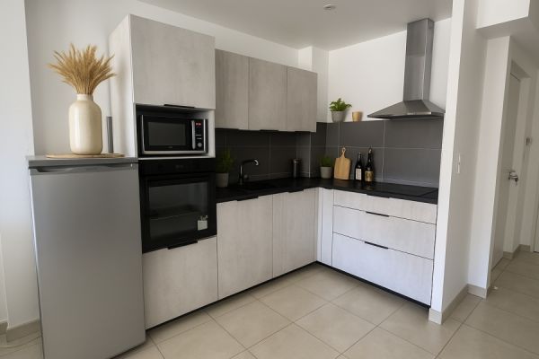 La cuisine cimento de Maxime , une cuisine réalisée par SoCoo'c Vitrolles