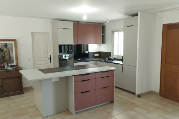 CUISINE CHAMOIS ET TERRA COTTA, une cuisine réalisée par SoCoo'c Saint Maximin La Sainte Baume