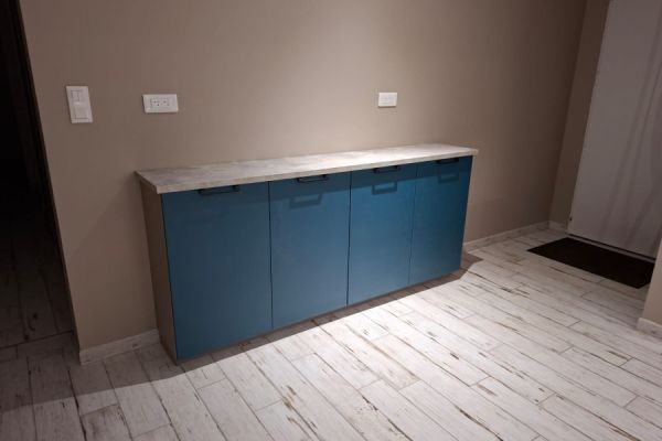 CUISINE BLEU PAON, une cuisine réalisée par SoCoo'c Challans