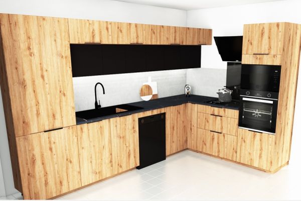 3d/Réalité, une cuisine réalisée par SoCoo'c Aubagne