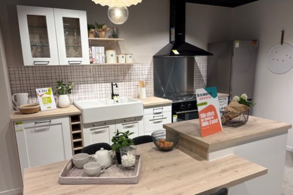 Venez découvrir nos cuisines en exposition..., une cuisine réalisée par SoCoo'c Carcassonne