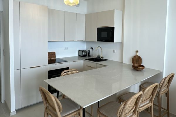 Cuisine Quartz & Lin , une cuisine réalisée par SoCoo'c Ajaccio