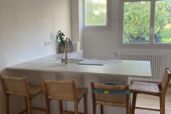 Cuisine blanche, une cuisine réalisée par SoCoo'c Limoges Sud