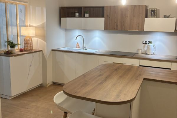 Cuisine blanche et cosy , une cuisine réalisée par SoCoo'c Limoges Sud