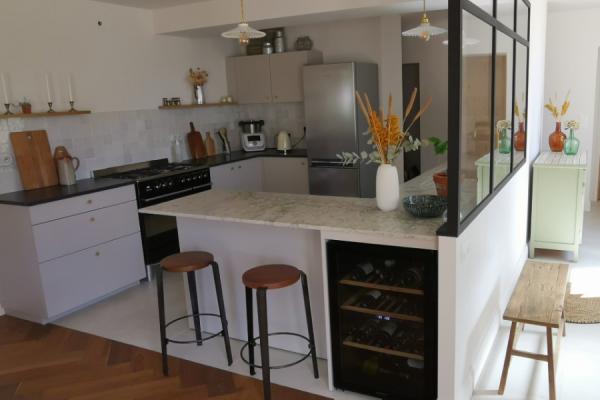Rénovation cuisine longère, une cuisine réalisée par SoCoo'c Bourges