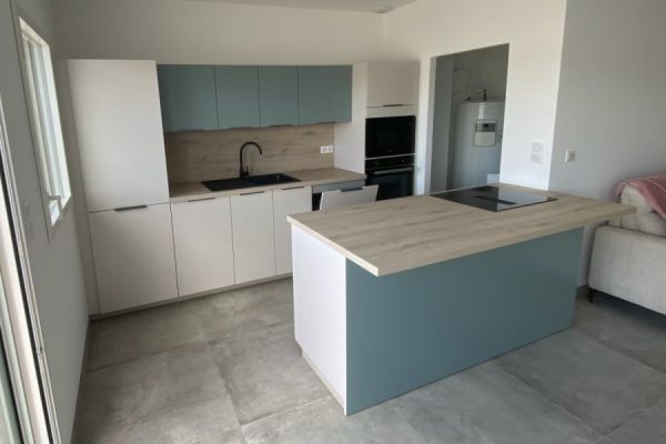 Cuisine en îlot , une cuisine réalisée par SoCoo'c Ajaccio