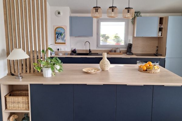 Blue Kitchen, une cuisine réalisée par SoCoo'c Toulouse St Orens