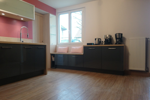 La cuisine en L de Jean-François, une cuisine réalisée par SoCoo'c Troyes