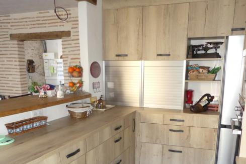 Une cuisine en bois au top de l&#039;optimisation !, une cuisine réalisée par SoCoo'c Agen